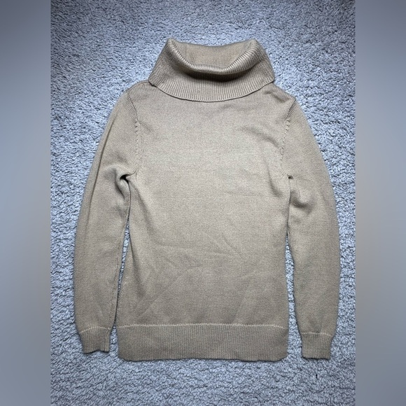 Vintage Norm Thompson Sweater Womens Extra Small Wool Fox Houndstooth Turtleneck - Picture 6 of 6